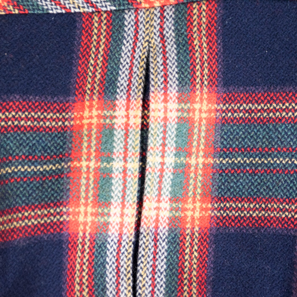 Orange, blue, green plaid wool L.A.M.B. jacket - Picture 6 of 7